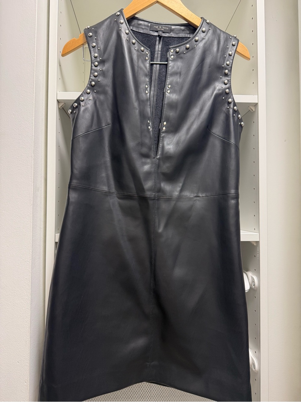 Rag & Bone Faux Leather dress